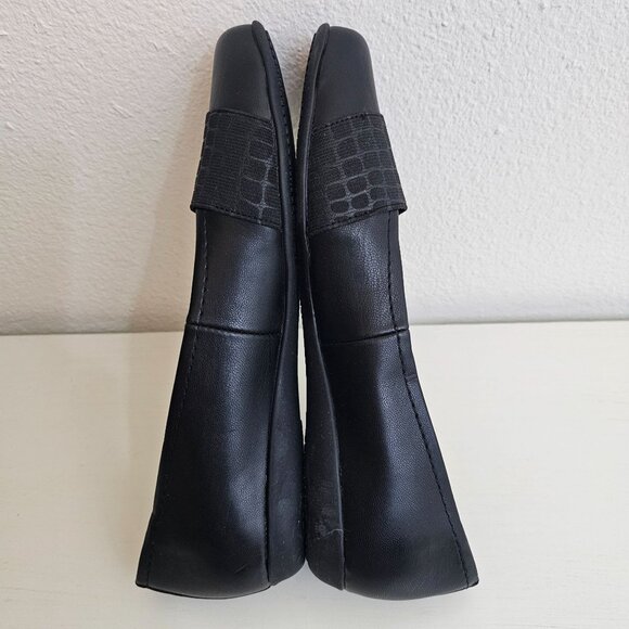 Trotters Womens Sz 6.5 Samantha Black Croco Ballet Flat Comfort Padded Shoes NEW - Picture 9 of 9